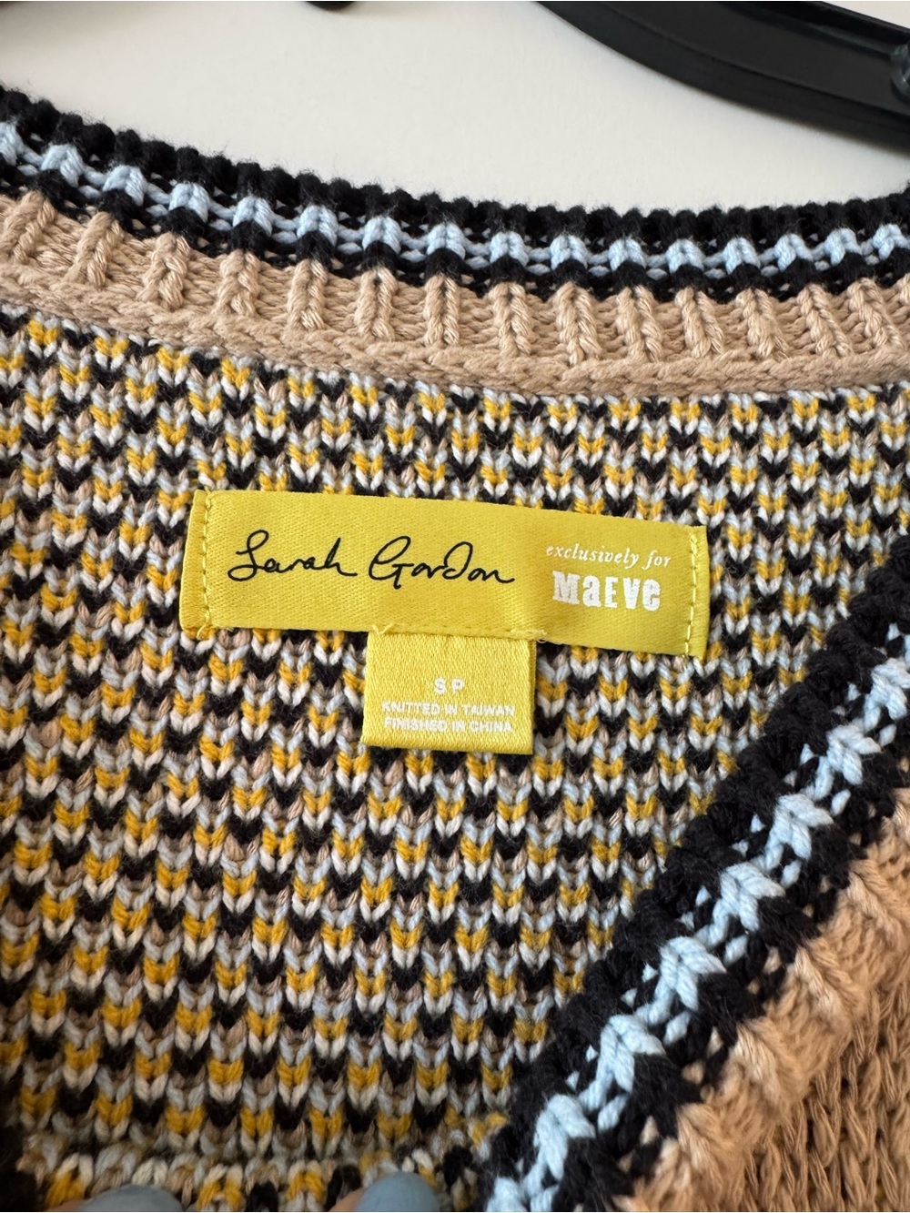 Anthropologie Bee Intarsia Short Sleeve Sweater Top - Size SP - Picture 3 of 4
